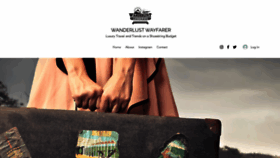 What Wanderlustwayfarer.com website looked like in 2022 (1 year ago)