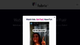 What Wearefabric.io website looked like in 2022 (1 year ago)