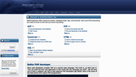 What Webcheatsheet.com website looked like in 2022 (1 year ago)