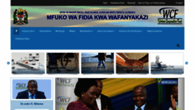 What Wcf.go.tz website looked like in 2022 (1 year ago)