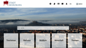 What Wuerzburg.de website looked like in 2022 (1 year ago)