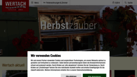 What Wertach.de website looked like in 2022 (2 years ago)