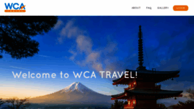 What Wcatravel.com website looked like in 2022 (1 year ago)