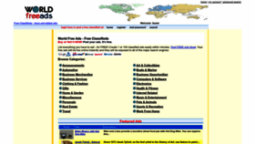 What Worldfreeads.com website looked like in 2022 (1 year ago)