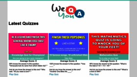 What Weqyoua.com website looked like in 2022 (1 year ago)