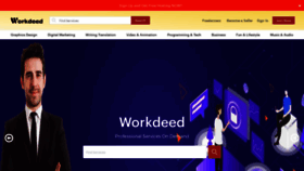 What Workdeed.com website looked like in 2022 (1 year ago)