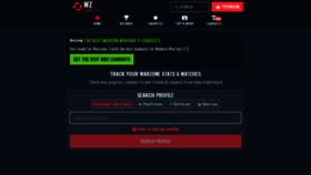 What Wzstats.gg website looked like in 2022 (1 year ago)