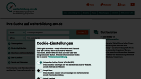 What Weiterbildung-mv.de website looked like in 2022 (1 year ago)