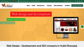 What Webdreams.in website looked like in 2022 (2 years ago)