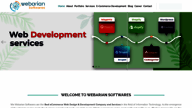 What Webariansoftwares.com website looked like in 2022 (1 year ago)