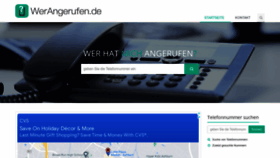 What Werangerufen.de website looked like in 2022 (1 year ago)