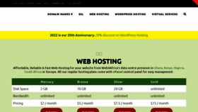 What Web4africa.com website looked like in 2022 (1 year ago)