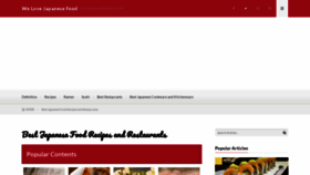 What Welovejapanesefood.com website looked like in 2022 (1 year ago)