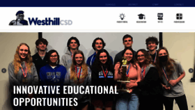 What Westhillschools.org website looked like in 2022 (1 year ago)