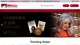 What Wigsalon.com website looked like in 2022 (1 year ago)