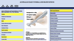 What West-australian-daily-funeral-and-death-notices.com.au website looked like in 2022 (1 year ago)