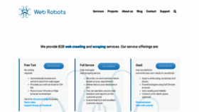 What Webrobots.io website looked like in 2022 (3 years ago)