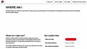 What Where-am-i.co website looked like in 2022 (1 year ago)