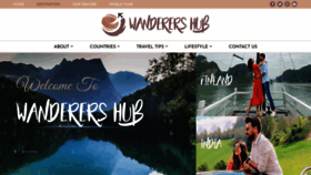 What Wanderershub.com website looked like in 2022 (1 year ago)