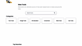 What Wee.tools website looked like in 2022 (1 year ago)