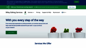 What Wileyeditingservices.com website looked like in 2022 (1 year ago)