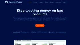 What Winner-picker.com website looked like in 2022 (1 year ago)