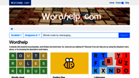 What Wordhelp.com website looked like in 2022 (1 year ago)