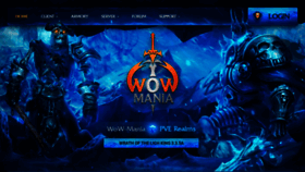 What Wow-mania.com website looked like in 2022 (1 year ago)