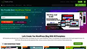 What W3templates.com website looked like in 2022 (1 year ago)