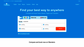 What Wanderio.com website looked like in 2022 (1 year ago)
