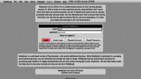 What Webmorph.org website looked like in 2022 (1 year ago)