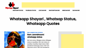 What Whatsappshayari.com website looked like in 2022 (1 year ago)