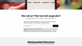 What Wer-ruft-an.com website looked like in 2022 (2 years ago)