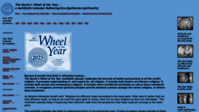 What Wheeloftheyear.com website looked like in 2022 (1 year ago)