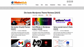 What Webstick.ch website looked like in 2023 (1 year ago)