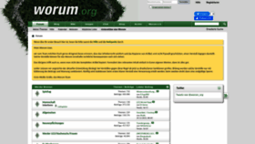 What Worum.org website looked like in 2023 (1 year ago)