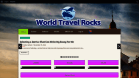 What Worldtravelrocks.com website looked like in 2023 (1 year ago)