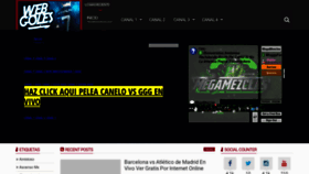 What Webgoles.tv website looked like in 2023 (1 year ago)