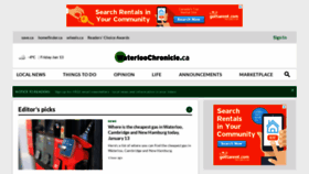 What Waterloochronicle.ca website looked like in 2023 (1 year ago)