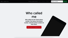 What Whocalledmeuk.co.uk website looked like in 2023 (1 year ago)