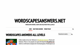 What Wordscapesanswers.net website looked like in 2023 (1 year ago)