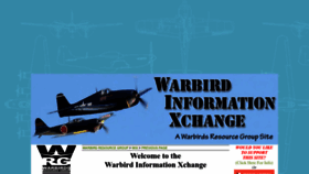 What Warbirdinformationexchange.org website looked like in 2023 (1 year ago)