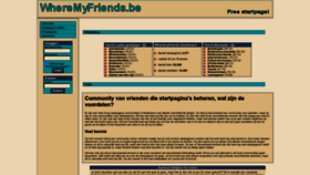What Wheremyfriends.be website looked like in 2023 (1 year ago)
