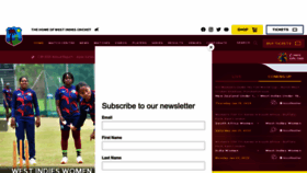 What Windiescricket.com website looked like in 2023 (1 year ago)
