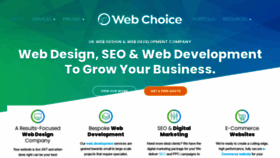 What Webdesignchoice.co.uk website looked like in 2023 (1 year ago)