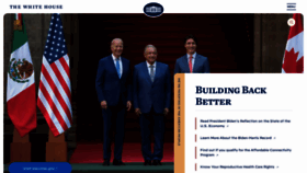What Whitehouse.gov website looked like in 2023 (1 year ago)