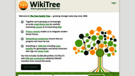 What Wikitree.com website looked like in 2023 (1 year ago)