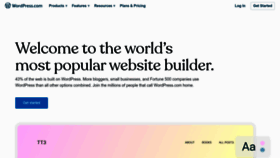 What Wordpress.com website looked like in 2023 (1 year ago)