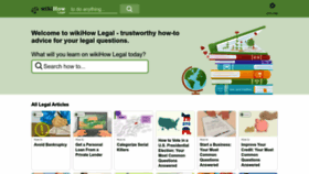 What Wikihow.legal website looked like in 2023 (1 year ago)