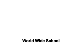 What Worldwideschool.org website looked like in 2023 (1 year ago)
